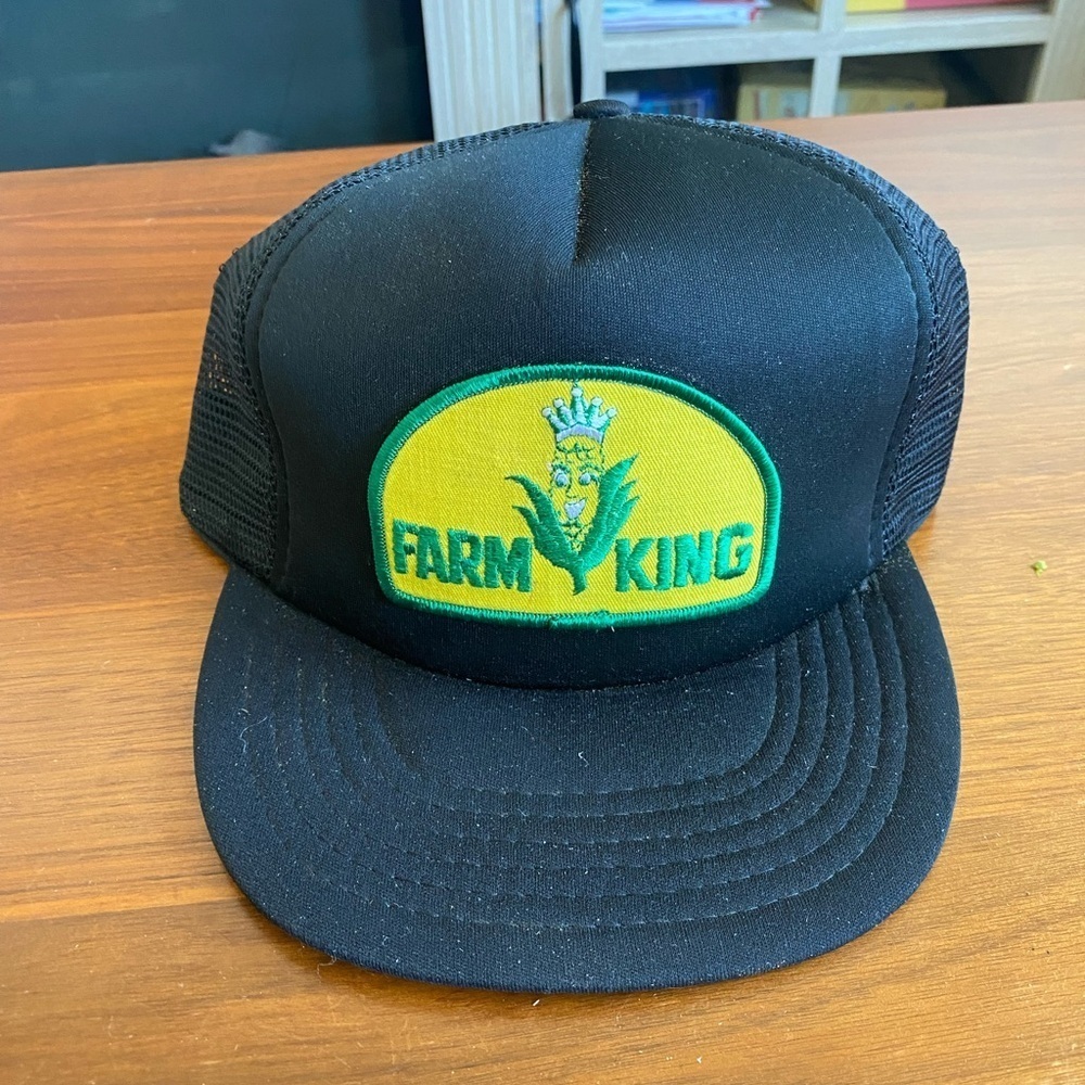Retro Vintage Farm King Trucker Hat - Picture 2 of 5